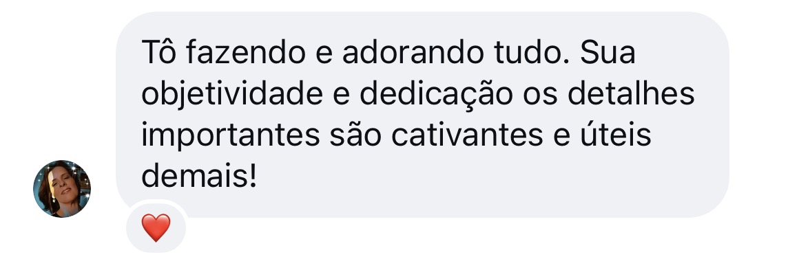 Depoimento de aluna