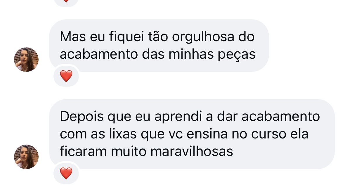 Depoimento de aluna