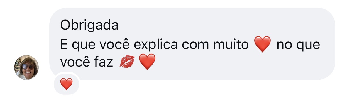 Depoimento de aluna