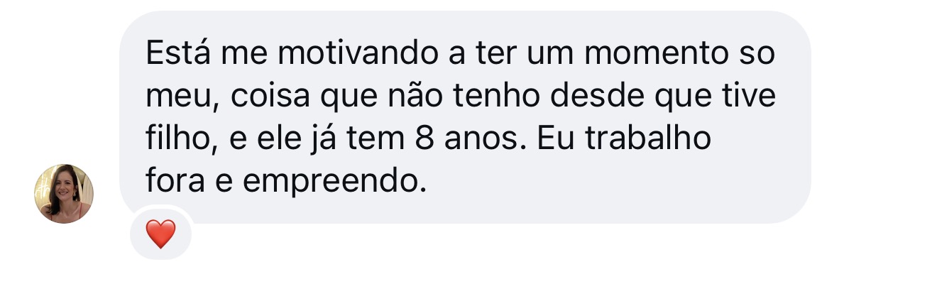 Depoimento de aluna