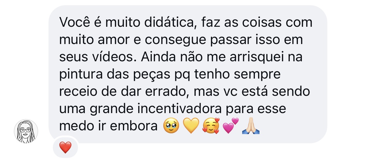 Depoimento de aluna
