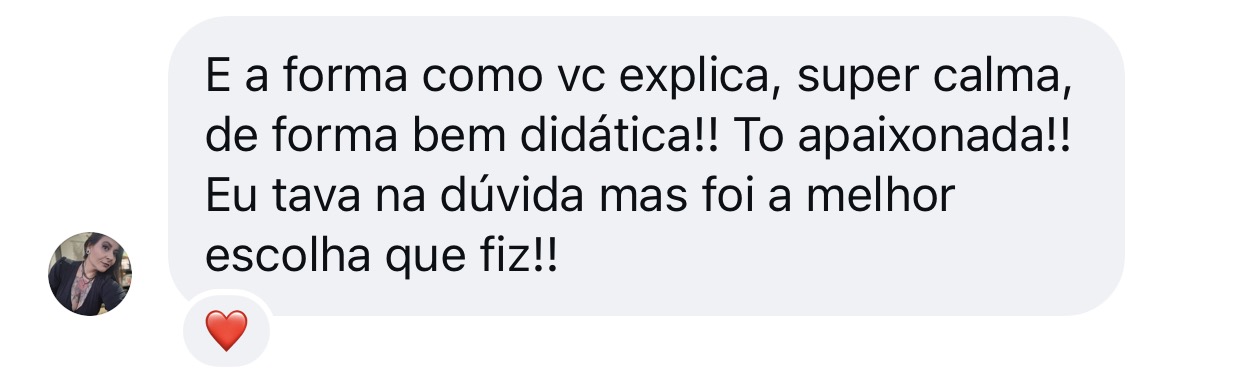 Depoimento de aluna
