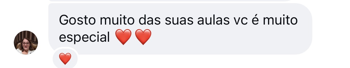 Depoimento de aluna