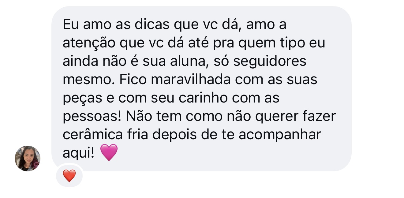 Depoimento de aluna