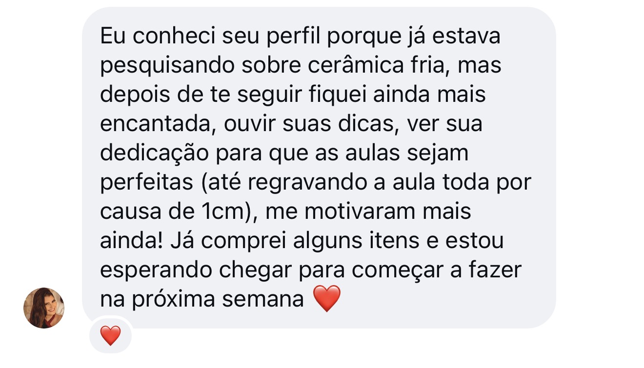Depoimento de aluna